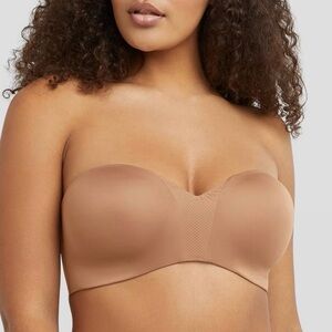 Maidenform Self Expressions Wireless Strapless Bra Chestnut Tan Nude Size 34D